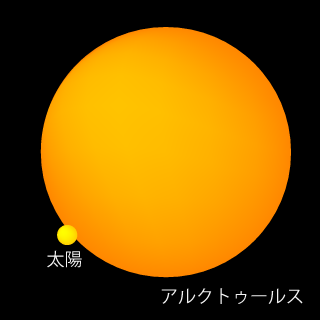 アルクトゥールスと太陽