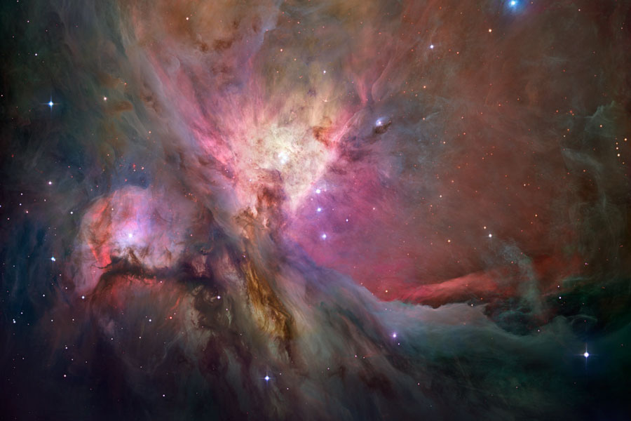 Ｍ４２<br/><a href='http://apod.nasa.gov/apod/ap090222.html'>Orion Nebula: The Hubble View<br/>(C)NASA, ESA, M. Robberto (STScI/ESA) et al.</a>