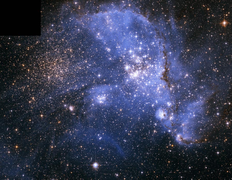 小マゼラン銀河<br/><a href='https://apod.nasa.gov/apod/ap101017.html'>NGC 346 in the Small Magellanic Cloud<br/>(C)A. Nota (ESA/STScI) et al., ESA, APOD, NASA</a>